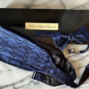 Robert Talbott Protocol Silk Cummerbund and Bow Tie